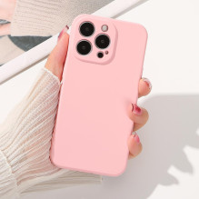 Silikono dėklas iPhone 14 Plus silikoninis dangtelis smėlio spalvos