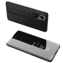 „Clear View Case“ dėklas, skirtas Huawei nova 9, juodas atverčiamas dangtelis