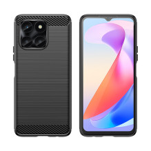 Carbon Case for Honor X6a - black Carbon Case for Honor X6a - black