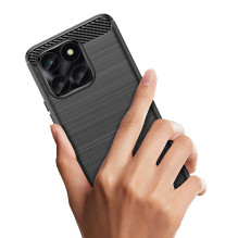 Carbon Case for Honor X6a - black Carbon Case for Honor X6a - black