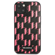 Karl Lagerfeld KLHCP13SMNMP1P iPhone 13 mini 5,4 "hardcase pink / pink Monogram Plaque