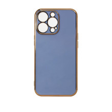Lighting Color Case for Xiaomi Redmi Note 11 gold frame gel cover blue Lighting Color Case for Xiaomi Redmi Note 11 gold frame gel cover blue