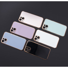 Lighting Color Case for Samsung Galaxy A13 5G gold frame gel cover white Lighting Color Case for Samsung Galaxy A13 5G gold frame gel cover white