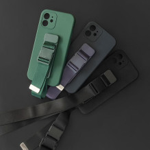 Virvės dėklas, silikoninis dirželis, piniginės dirželis, skirtas Samsung Galaxy A33 5G juodas Virvės dėklas, silikoninis dirželis, piniginės dirželis, skirtas Samsung Galaxy A33 5G juodas