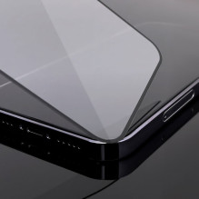 Wozinsky super tough Full Glue Full Glue Full Screen Tempered Glass with Case Friendly Realme C35 Black Frame