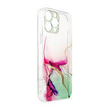 Marmurinis dėklas, skirtas iPhone 12 Pro Max Gel Cover Mint Marble