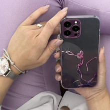 Marmurinis dėklas, skirtas iPhone 12 Pro Max Gel Cover Mint Marble