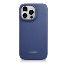 „iCarer CE Premium“ odinis dėklas „iPhone 14 Pro“ magnetinis atverčiamas odinis dėklas „MagSafe Blue“ (WMI14220714-BU) „iCarer CE Premium“ odinis dėklas „iPhone 14 Pro“ magnetinis atverčiamas odinis dėklas „MagSafe Blue“ (WMI14220714-BU)