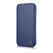 „iCarer CE Premium“ odinis dėklas „iPhone 14 Pro“ magnetinis atverčiamas odinis dėklas „MagSafe Blue“ (WMI14220714-BU) „iCarer CE Premium“ odinis dėklas „iPhone 14 Pro“ magnetinis atverčiamas odinis dėklas „MagSafe Blue“ (WMI14220714-BU)