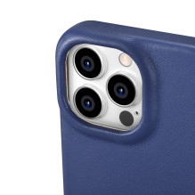 „iCarer CE Premium“ odinis dėklas „iPhone 14 Pro“ magnetinis atverčiamas odinis dėklas „MagSafe Blue“ (WMI14220714-BU) „iCarer CE Premium“ odinis dėklas „iPhone 14 Pro“ magnetinis atverčiamas odinis dėklas „MagSafe Blue“ (WMI14220714-BU)