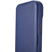 „iCarer CE Premium“ odinis dėklas „iPhone 14 Pro“ magnetinis atverčiamas odinis dėklas „MagSafe Blue“ (WMI14220714-BU) „iCarer CE Premium“ odinis dėklas „iPhone 14 Pro“ magnetinis atverčiamas odinis dėklas „MagSafe Blue“ (WMI14220714-BU)