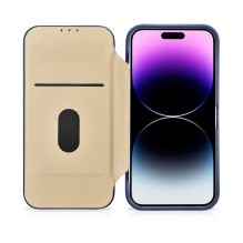 „iCarer CE Premium“ odinis dėklas „iPhone 14 Pro“ magnetinis atverčiamas odinis dėklas „MagSafe Blue“ (WMI14220714-BU) „iCarer CE Premium“ odinis dėklas „iPhone 14 Pro“ magnetinis atverčiamas odinis dėklas „MagSafe Blue“ (WMI14220714-BU)