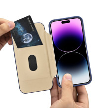 „iCarer CE Premium“ odinis dėklas „iPhone 14 Pro“ magnetinis atverčiamas odinis dėklas „MagSafe Blue“ (WMI14220714-BU) „iCarer CE Premium“ odinis dėklas „iPhone 14 Pro“ magnetinis atverčiamas odinis dėklas „MagSafe Blue“ (WMI14220714-BU)