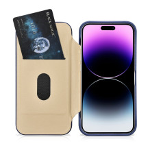 „iCarer CE Premium“ odinis dėklas „iPhone 14 Pro“ magnetinis atverčiamas odinis dėklas „MagSafe Blue“ (WMI14220714-BU) „iCarer CE Premium“ odinis dėklas „iPhone 14 Pro“ magnetinis atverčiamas odinis dėklas „MagSafe Blue“ (WMI14220714-BU)