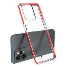 Spring Case dėklas Realme C31 silikoniniam dangčiui su rėmeliu juodas