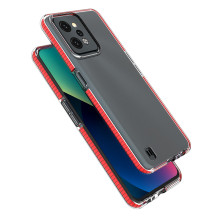 Spring Case dėklas Realme C31 silikoniniam dangčiui su rėmeliu juodas