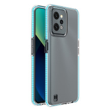 Spring Case for Realme C31 silikoninis dangtelis su šviesiai mėlynos spalvos rėmeliu Spring Case for Realme C31 silikoninis dangtelis su šviesiai mėlynos spalvos rėmeliu