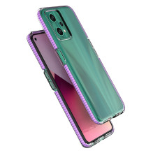Spring Case dėklas skirtas Realme 9 Pro silikoninis dangtelis su juodu rėmeliu