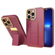 Naujas Kickstand Case dėklas, skirtas iPhone 13 Pro Max su raudonu stovu