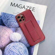 Naujas Kickstand Case dėklas, skirtas iPhone 13 Pro Max su raudonu stovu