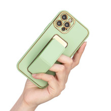 Naujas Kickstand Case dėklas, skirtas iPhone 13 Pro Max su raudonu stovu