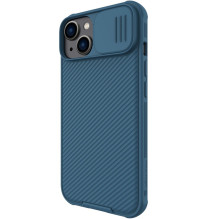 Nillkin CamShield Pro Case iPhone 14 Plus Armored Cover Camera Protector Protector Blue