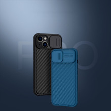 Nillkin CamShield Pro Case iPhone 14 Plus Armored Cover Camera Protector Protector Blue