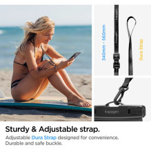 Spigen Aqua Shield A601 dėklas, atsparus vandeniui IPX8 - juodas