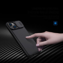 Nillkin CamShield Pro Case iPhone 14 Plus Armored Cover Camera Protector Protector Blue