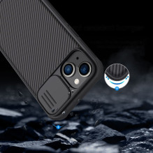 Nillkin CamShield Pro Case iPhone 14 Plus Armored Cover Camera Protector Protector Blue