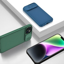 Nillkin CamShield Pro Case iPhone 14 Plus Armored Cover Camera Protector Protector Blue