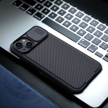 Nillkin CamShield Pro Case iPhone 14 Plus Armored Cover Camera Protector Protector Blue