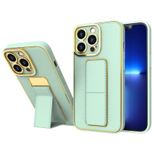 Naujas Kickstand Case dėklas skirtas iPhone 13 Pro Max su stovu žalias