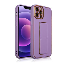 Naujas Kickstand Case dėklas skirtas iPhone 13 Pro Max su stovu violetine spalva