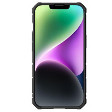 Nillkin CamShield Armor Pro Case iPhone 14 Plus dėklo šarvuotas dangtelis su fotoaparato dangtelio žiedo stovu juodas