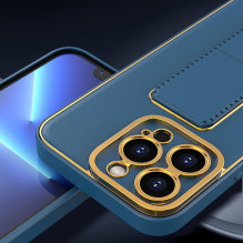 Naujas Kickstand Case dėklas skirtas iPhone 13 Pro Max su stovu violetine spalva