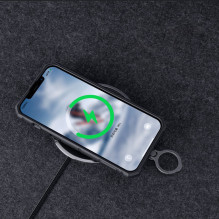 Nillkin CamShield Armor Pro Case iPhone 14 Plus dėklo šarvuotas dangtelis su fotoaparato dangtelio žiedo stovu juodas