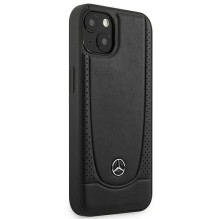 Mercedes MEHCP14MARMBK iPhone 14 Plus 6.7 'juodas / juodas kietas dėklas, Oda Urban