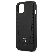 Mercedes MEHCP14MARMBK iPhone 14 Plus 6.7 'juodas / juodas kietas dėklas, Oda Urban