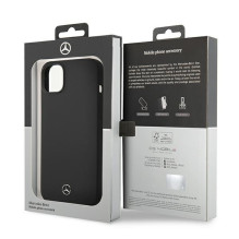 Mercedes Silicone Line case for iPhone 14 Plus - black