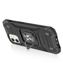 Wozinsky žiediniai šarvai IPHONE 14 MAX juodi