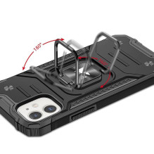 Wozinsky žiediniai šarvai IPHONE 14 MAX juodi