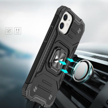 Wozinsky žiediniai šarvai IPHONE 14 MAX juodi