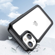 Outer Space Case iPhone 14 Plus kietas dangtelis su geliniu rėmeliu juodas