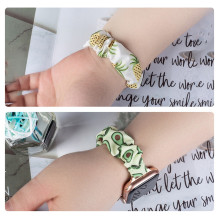 Fabric Apple Watch Band 42 / 44 / 45mm Strap Bracelet Elastic Band - Yellow