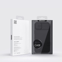 Nillkin CamShield magnetinis silikoninis dėklas iPhone 14 Plus magnetinis MagSafe dangtelis su fotoaparato apsauga juoda Nillkin CamShield magnetinis silikoninis dėklas iPhone 14 Plus magnetinis MagSafe dangtelis su fotoaparato apsauga juoda