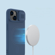 Nillkin CamShield magnetinis silikoninis dėklas iPhone 14 Plus magnetinis MagSafe dangtelis su fotoaparato apsauga juoda Nillkin CamShield magnetinis silikoninis dėklas iPhone 14 Plus magnetinis MagSafe dangtelis su fotoaparato apsauga juoda