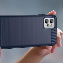 Anglies dėklas, skirtas Realme Narzo 50 5G lankstus silikoninis anglies dangtelis juodas Anglies dėklas, skirtas Realme Narzo 50 5G lankstus silikoninis anglies dangtelis juodas