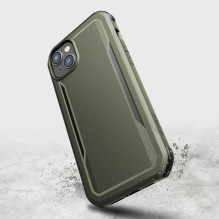 Raptic X-Doria Fort Case iPhone 14 Plus su MagSafe šarvuotu dangteliu žalia
