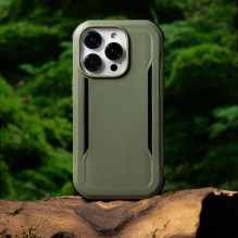 Raptic X-Doria Fort Case iPhone 14 Plus su MagSafe šarvuotu dangteliu žalia